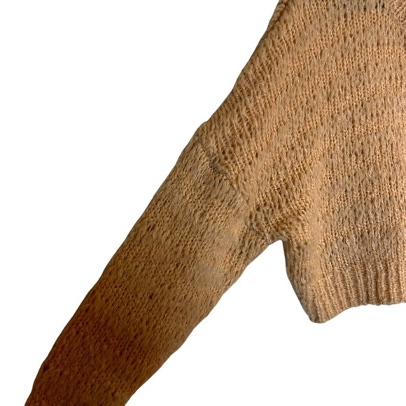 Aritzia Wilfred Lune Alpaca Sweater- Cropped Crewneck Neutral Sweater- Medium - Picture 9 of 13